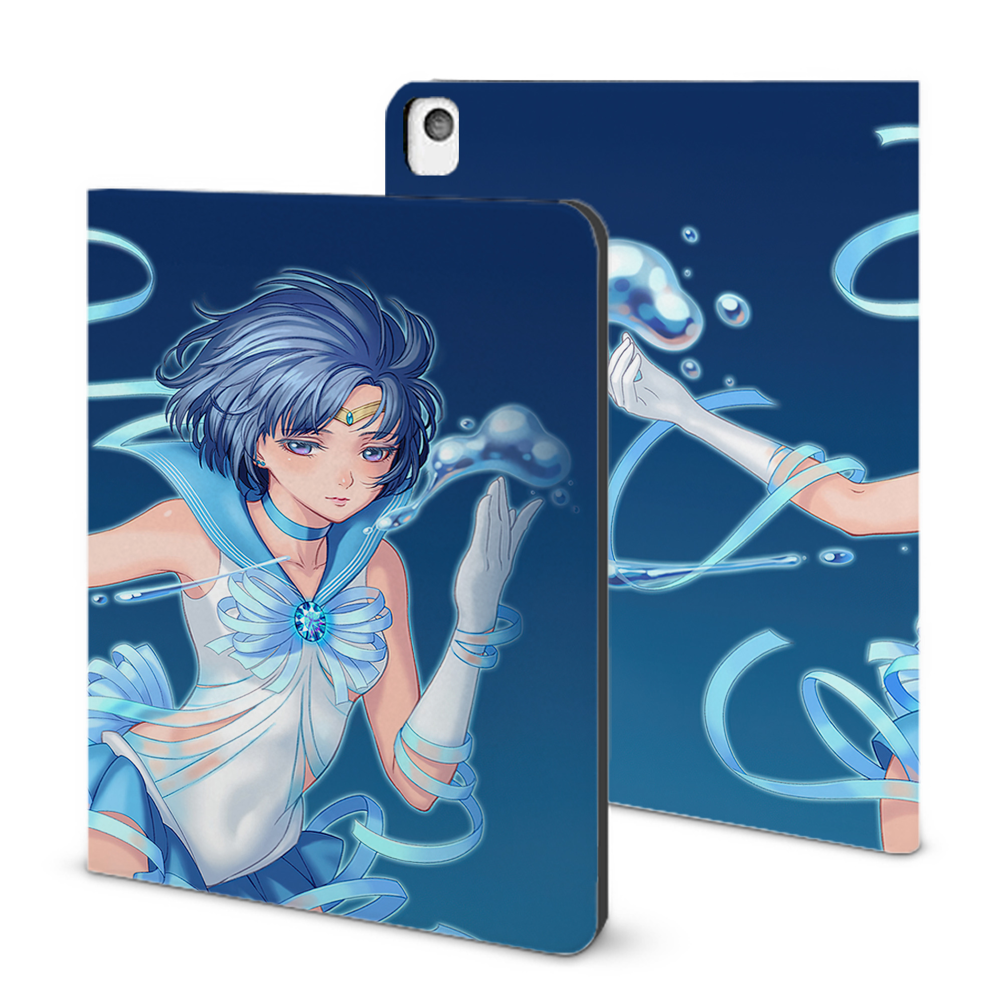 （画像用） 美少女戦士セーラームーン Sailor Moon IPadケース ペンホルダー付き ブックスタイルデザイン